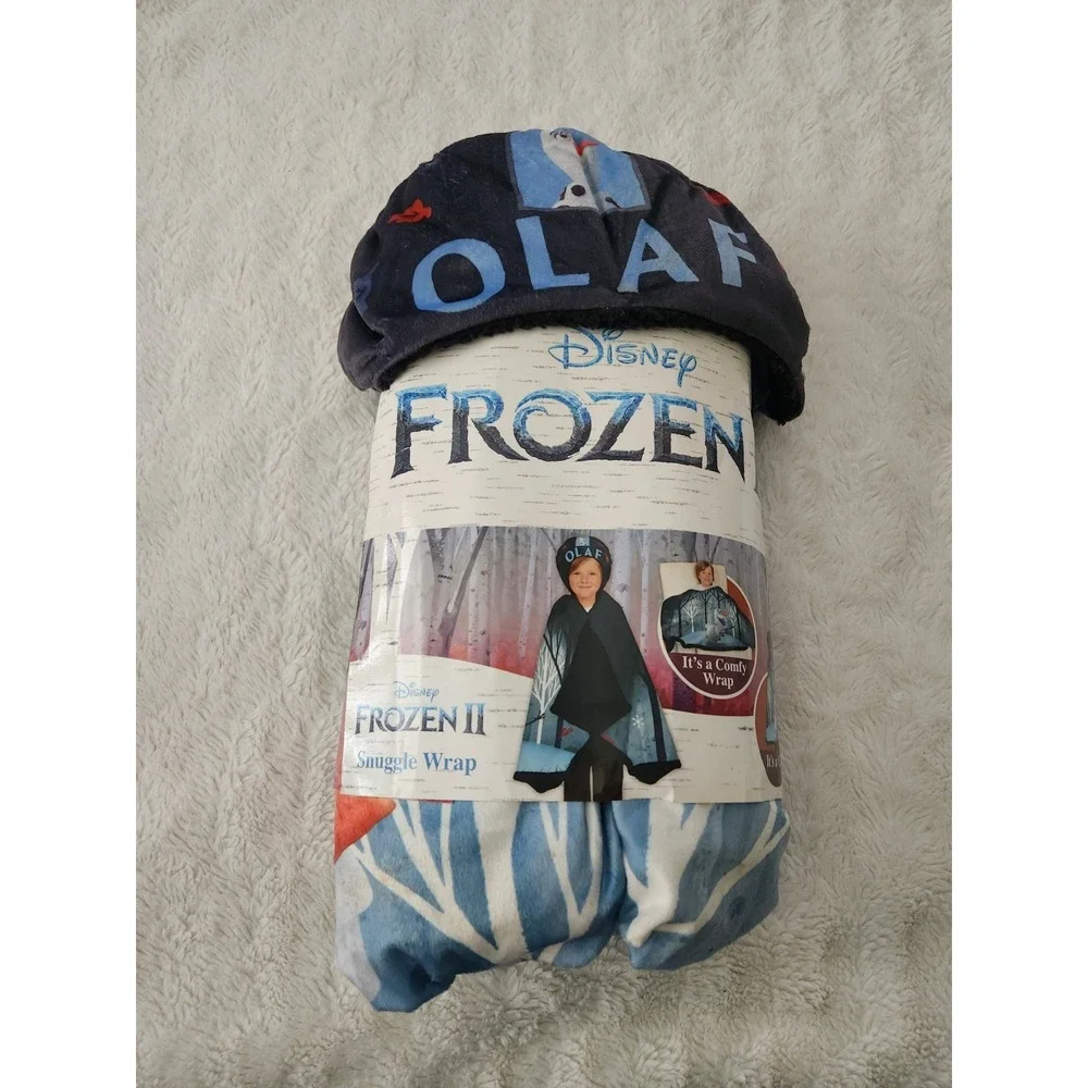 Disney's Frozen 2 Olaf Snuggle Wrap, Wearable Hoodie Blanket,Super Soft and Cozy